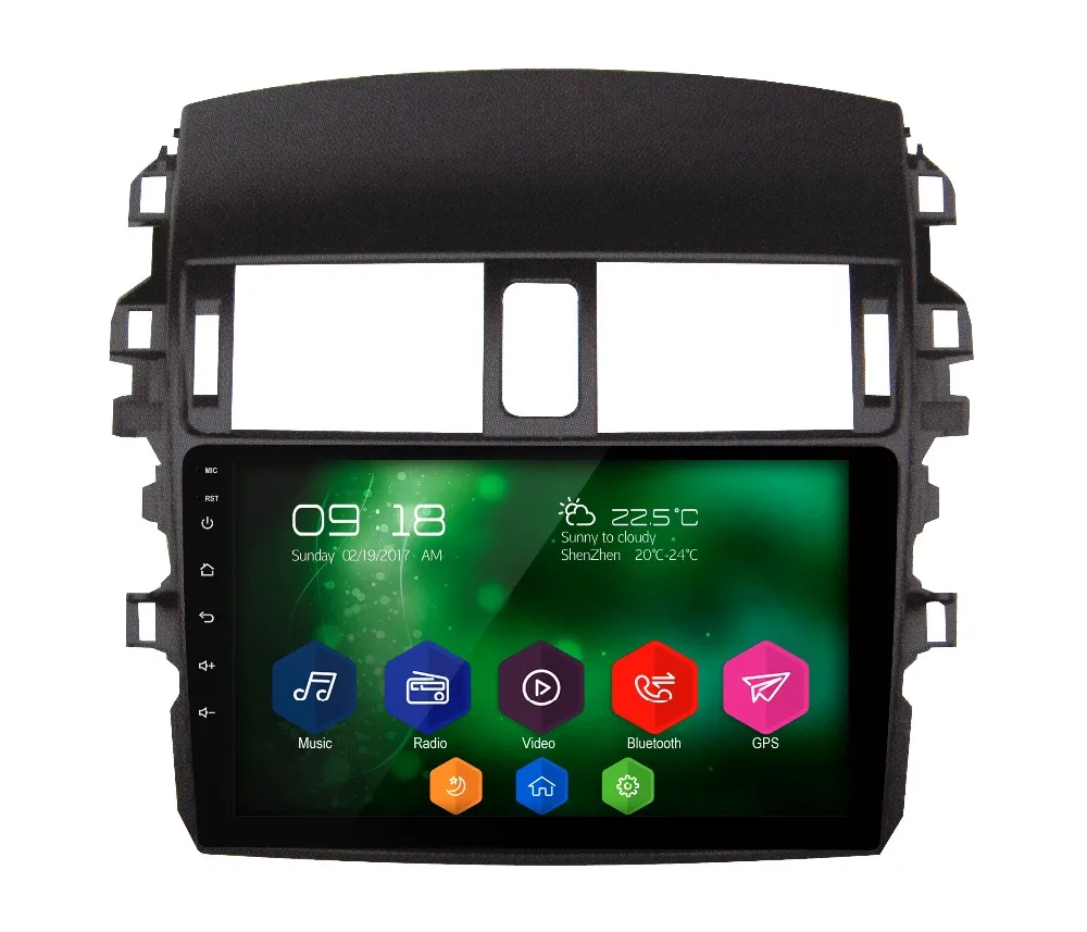 Advanced car multimedia player android 6 0 1 2gb ram 32gb rom car stereo full touch