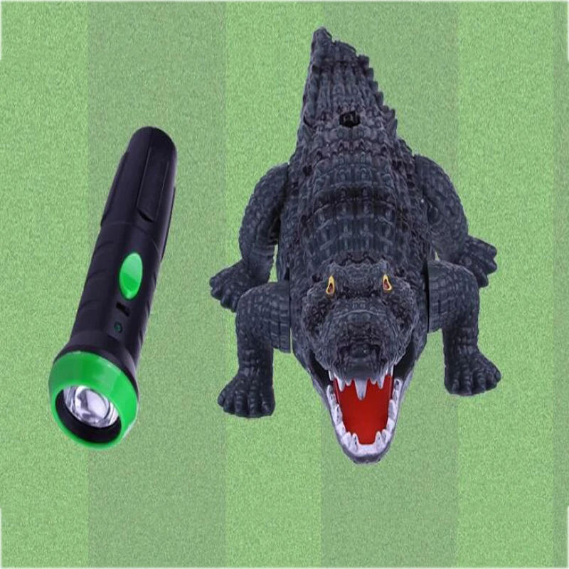 

Simulation Remote Control Crocodile Toy Animal Can Crawl Straight Crocodile Child Remote Control Electric Creative Toy Flashligh