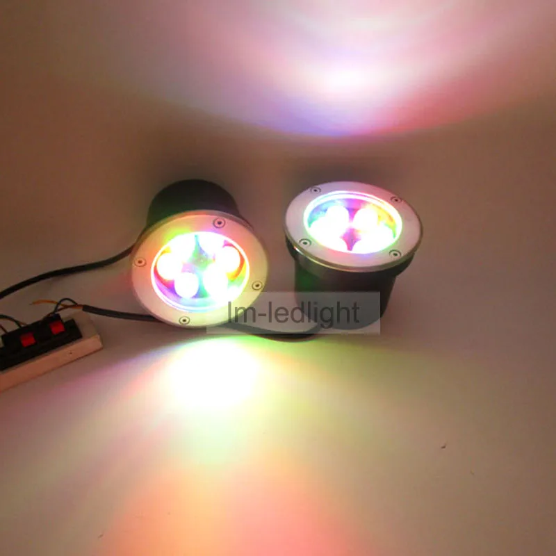 Легкий ламинат напольный dia120mm Bridgelux светодиодный подземный свет RGB Теплый/netural/чистый белый настенная лампа светодиодный 8 шт