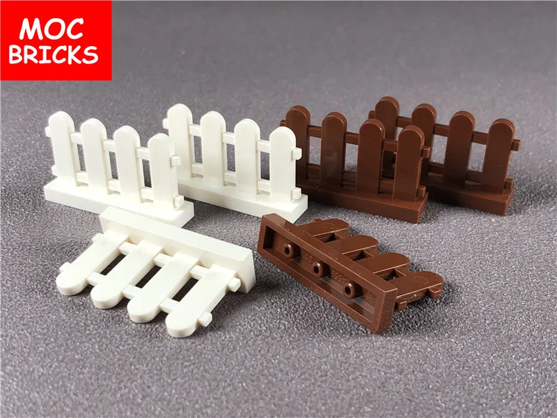10 шт./лот дом 1x4x2 Белый Коричневый забор для пикета подходит 33303 абсолютно новых