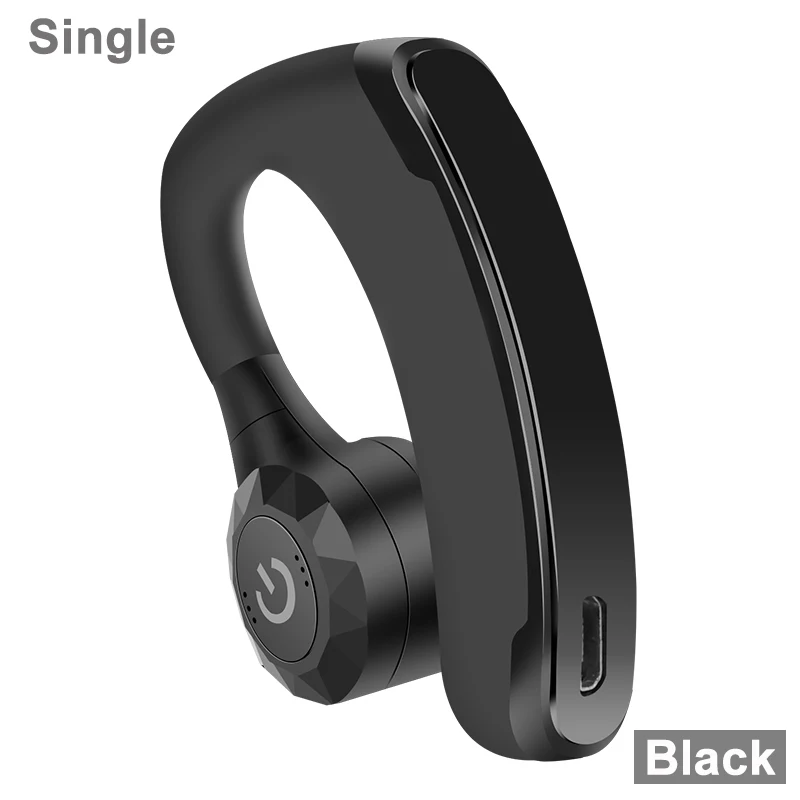 XGODY V11 TWS беспроводные наушники Bluetooth наушники с микрофоном свободные руки стерео Bluetooth наушники с крючком для Iphone Xiaomi все - Цвет: Single Black