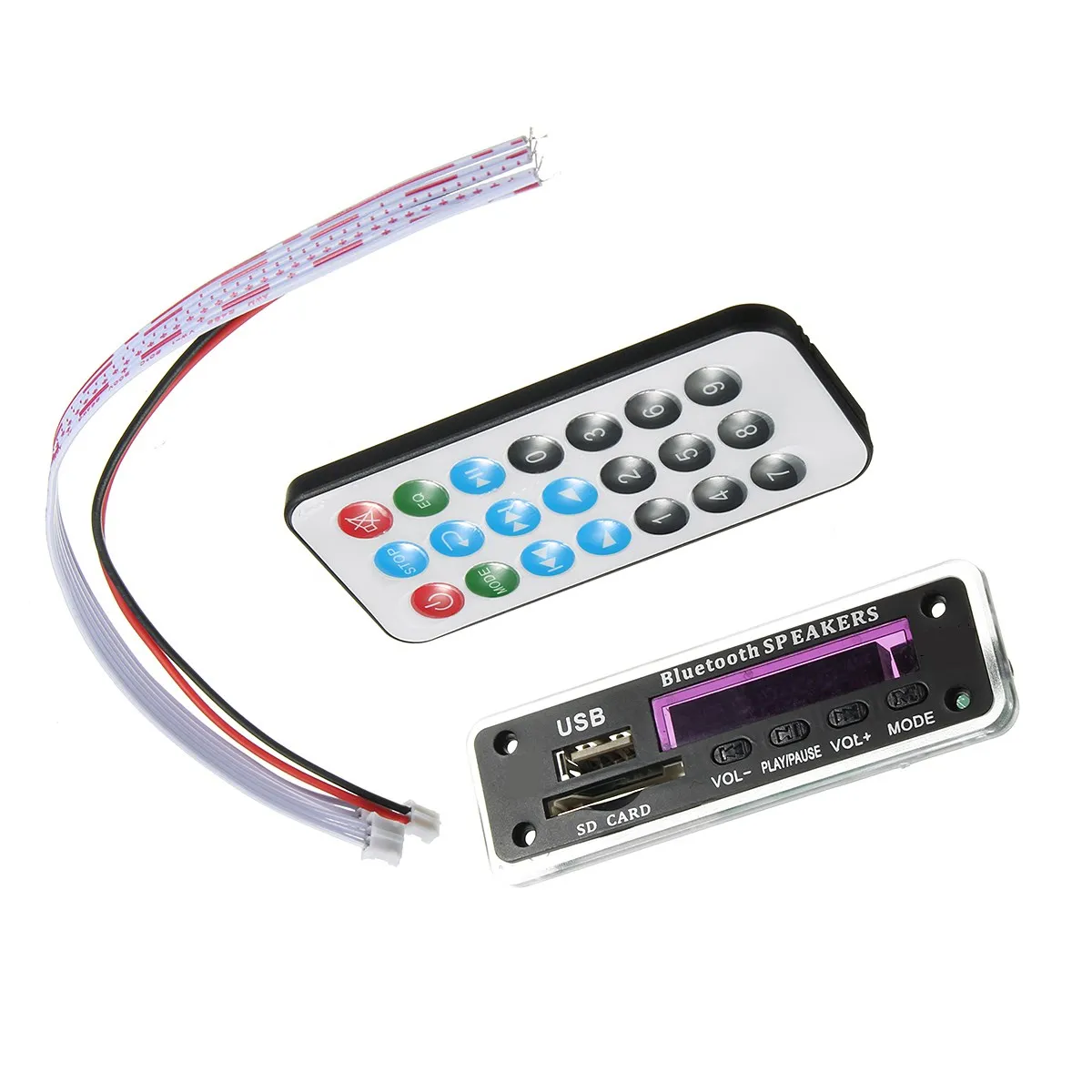 

12V MP3 WMA Decoder Board Audio Module Wireless bluetooth USB TF Radio For Car Integrated Circuits