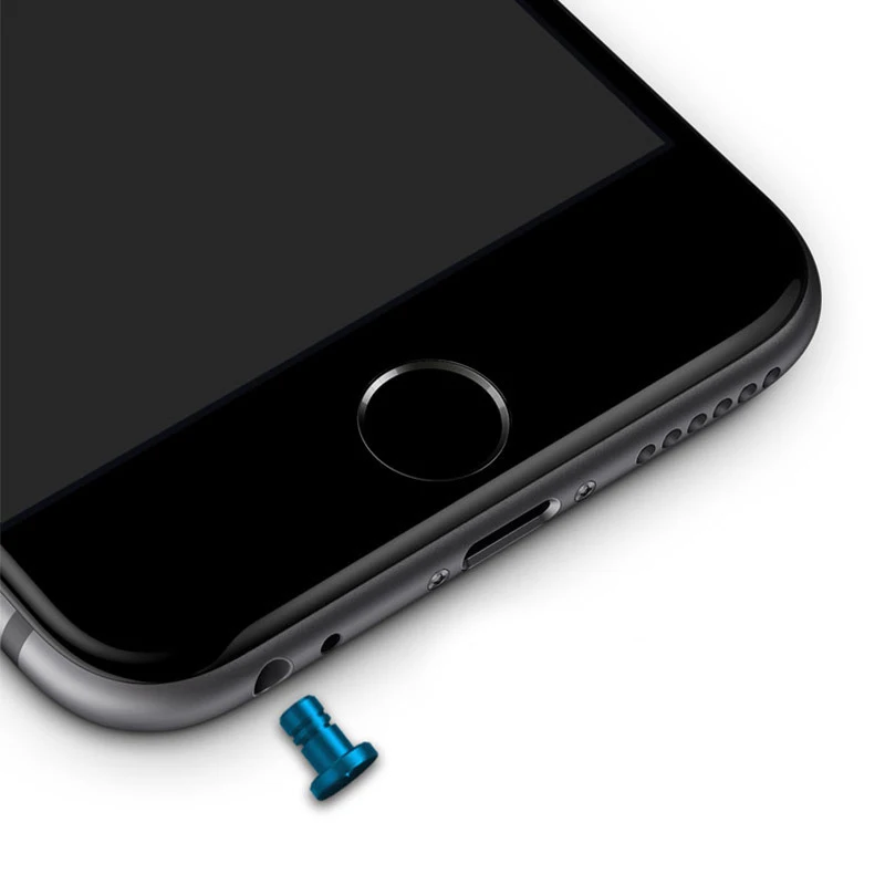 Мини Алюминий сплав мобильного телефона PC Aux 3,5 затычка от пыли комплект разъем для наушников Разъем Анти-Аксессуары для мобильных телефонов для iPhone 5 5S 6 plus
