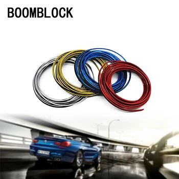 

BOOMBLOCK 5m 3D Car Stickers Decoration Line For Peugeot 307 206 Jeep Ford Focus 2 3 VW Polo Golf 4 5 7 Touran T5 T4 Accessories