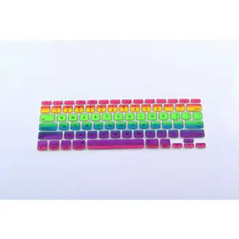 

Colorful rainbow design Keyboard Skin Silicone Laptop Keyboard Protector Keyboard Cover for Macbook Pro 13" Air 13", Retina 13"