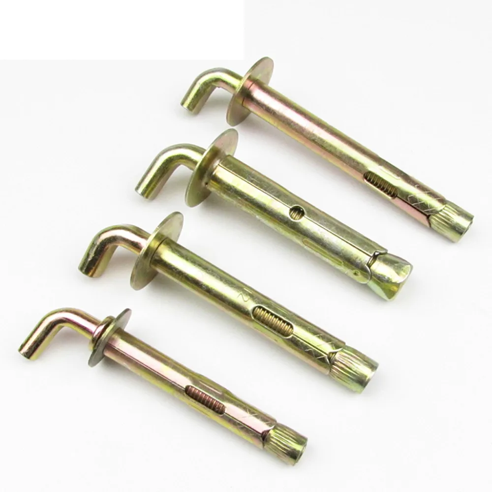 

10x Sleeve Anchor Fixings Loose Nut Expansion Hooks Wall Hanging Hook Screw Bolt