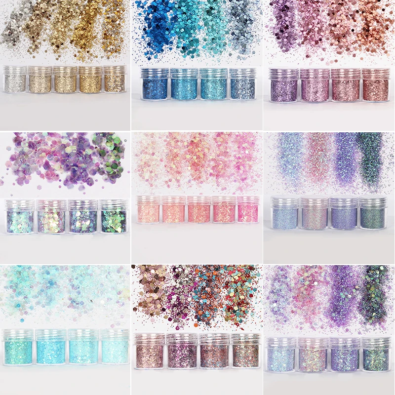 

Holographic Glitter Powder Shining sequins Glitter Hot Sale Dust Powder for Art Decorations and DIY TJ1215