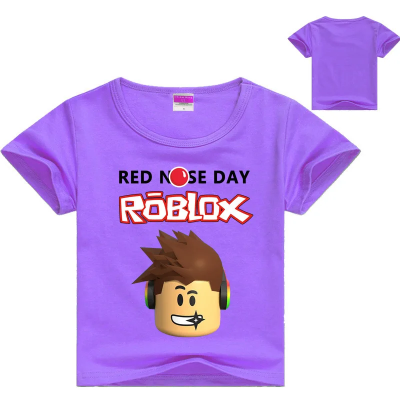 Us 63 41 Offjargazol Roblox T Shirt Kids Clothes Cartoon Printing Short Sleeve Shirts 4 5 6 7 8 9 10 Years Casual Children Boys T Shirts In - 