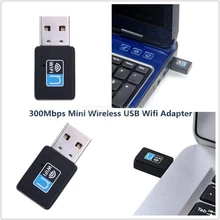 50 шт./лот мини беспроводной USB WiFi адаптер 300 Мбит/с Wifi приемник Внешняя беспроводная карта портативный адаптер Wifi 802.11n/b/g