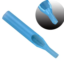 100 шт одноразовые стерильные пластиковые наконечники стандартные иглы татуировки Поставки 5F 7F 9F 11F 13F 15F синий цвет