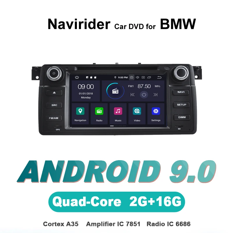 Excellent Navirider autoradio gps navigation android 9.0 car radio Player for BMW E46 M3 Multimedia dvd stereo bluetooth AUTO accessories 0 Excellent Navirider autoradio gps navigation android 9.0 car radio Player for BMW E46 M3 Multimedia dvd stereo bluetooth AUTO accessories 0