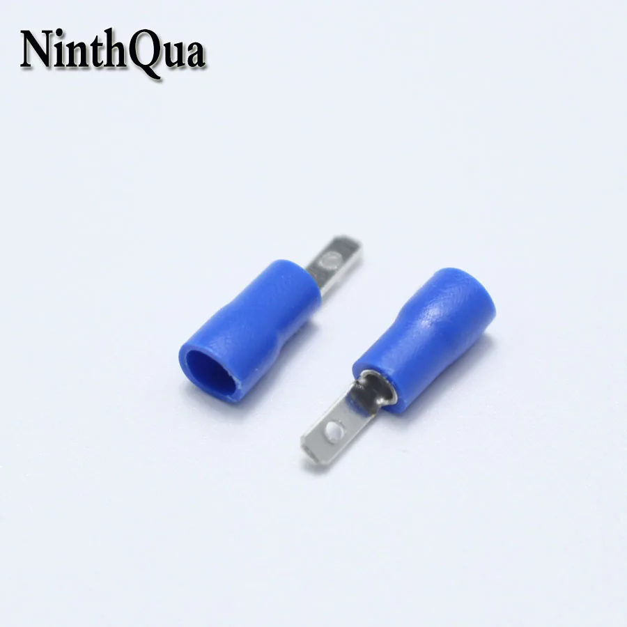 

50pcs 2.8mm Crimp Terminal 2.8 Male Pre-insulated Electrical Connectors for 16AWG - 14AWG Wire /1.5-2.5mm2 Cable IMax=15A
