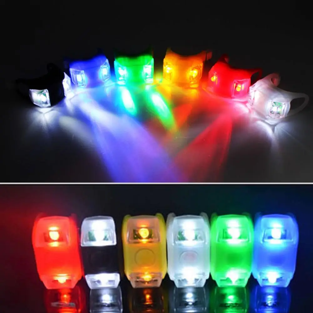 Excellent Bicycle Front Light Silicone LED Head Front Rear Wheel Bike Light Waterproof Cycling With Battery Bicycle Accessories Bike Lamp 1 Excellent Bicycle Front Light Silicone LED Head Front Rear Wheel Bike Light Waterproof Cycling With Battery Bicycle Accessories Bike Lamp 1