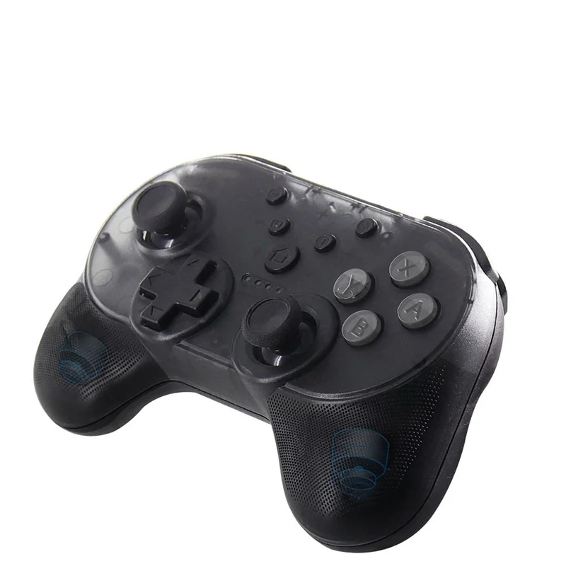 Черный Беспроводной геймпад с NFC и двойным вибромотором для Nintendo_ Switch, совместимый с ПК - Цвет: Черный