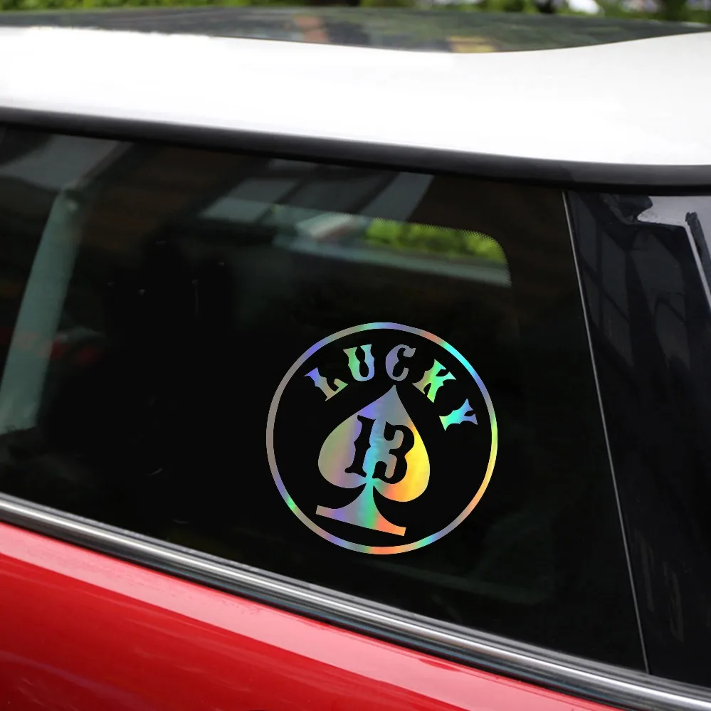 1 шт. 12 5 х12 см стикер LUCKY NUMBER 13 для автомобиля Стайлинг наклейки мотоцикла