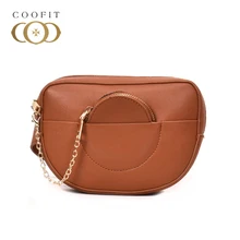 Coofit Роскошные из искусственной кожи Для женщин Поясные Сумки Новая мода Сумки на пояс бренд Для женщин Сумки на плечо Мода Дизайн Crossbody цепи Сумки