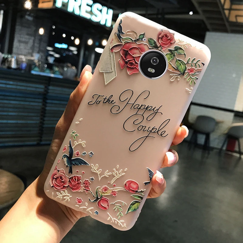 YueTuo матовая coque крышка чехол для motorola moto g5 g 5 силиконовый Роскошные 3d прозрачный