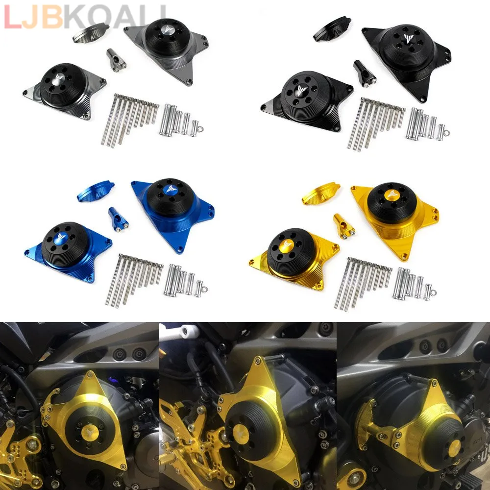 Engine Side Guard Stator Clutch Cover Protector for Yamaha MT09 FZ-09 2014-2016