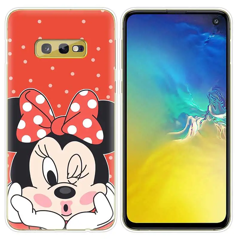 Силиконовый чехол для samsung Galaxy S10 S10e S8 S9 J4 J6 A6 A8 плюс 5G M30 M20 M10 A50 A30 A10 крышка Минни Мышь - Цвет: SK-005