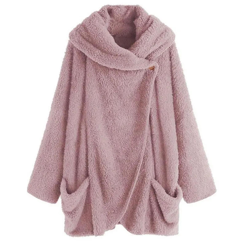 Women Warm Jacket Winter Thick Teddy Coat Wool Faux Fur
