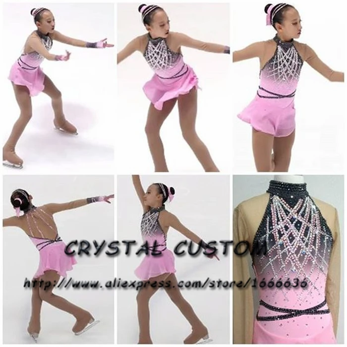 

Crystal Custom Ice Skating Dress Adult New Brand Figure Skating Dresses For Competition DR4723