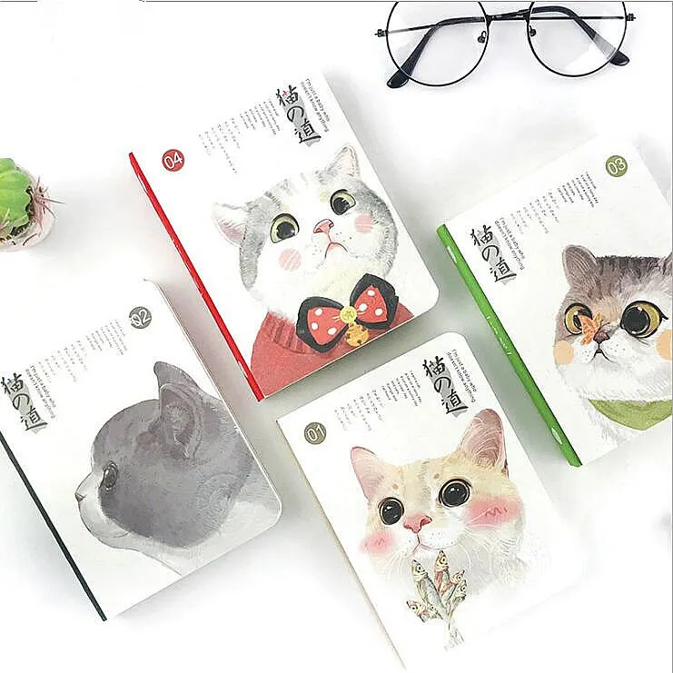 

Cat Baby" Hard Cover Cute Pocket Memo Beautiful Daily Journal Diary Study Notebook Stationery Gift