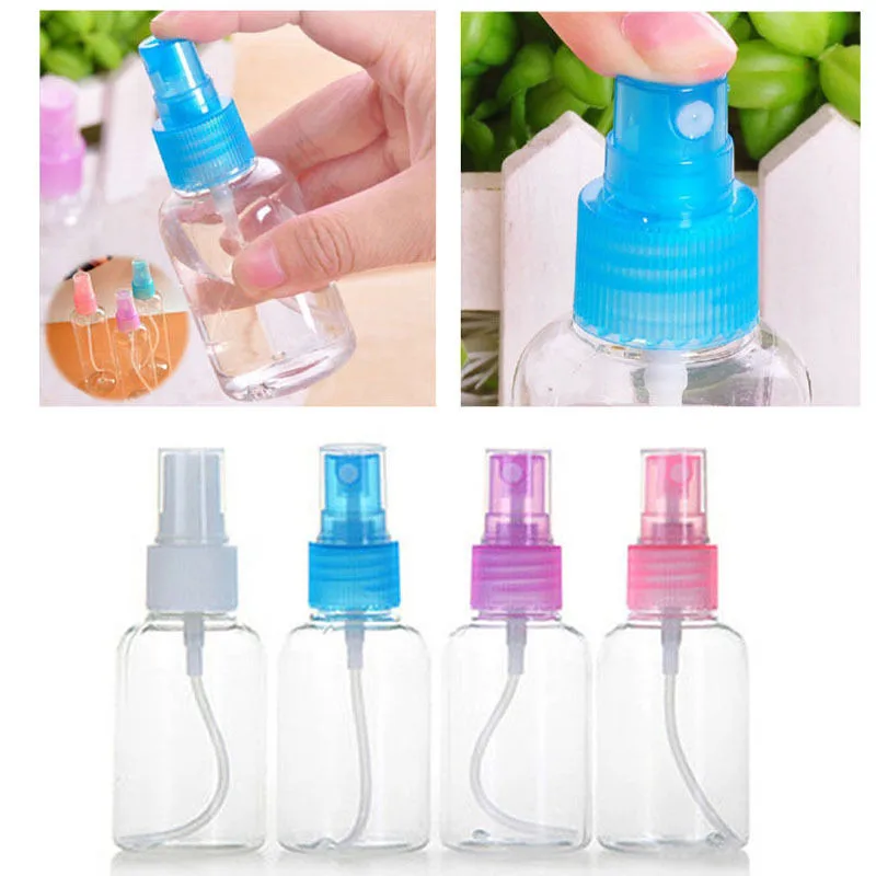 2Pcs 75ml Plastic Travel Mini Refillable Spray Bottles Perfume Empty