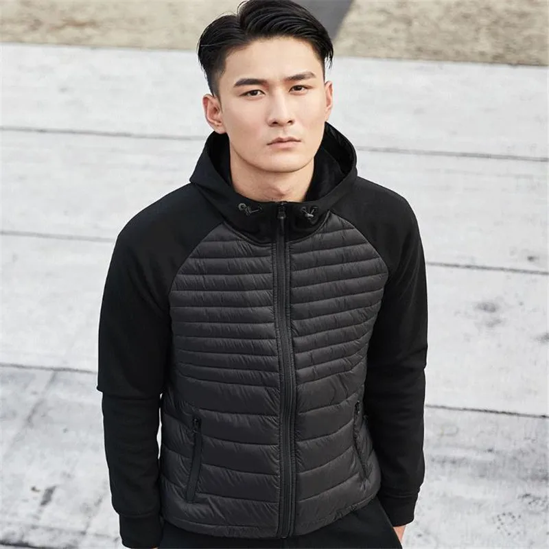 Xiaomi Uleemark hombres abajo chaqueta Casual moda invierno chaqueta abrigo para hombres con capucha algodón acolchado ropa abrigo hombre Outwear otoño - 5