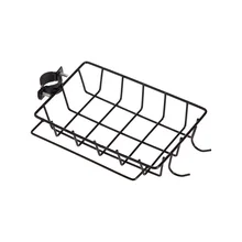 Black iron scouring pad rack sponge drain racks towel holder hand soap shelf with hooks sink rag drain rack kitchen storage