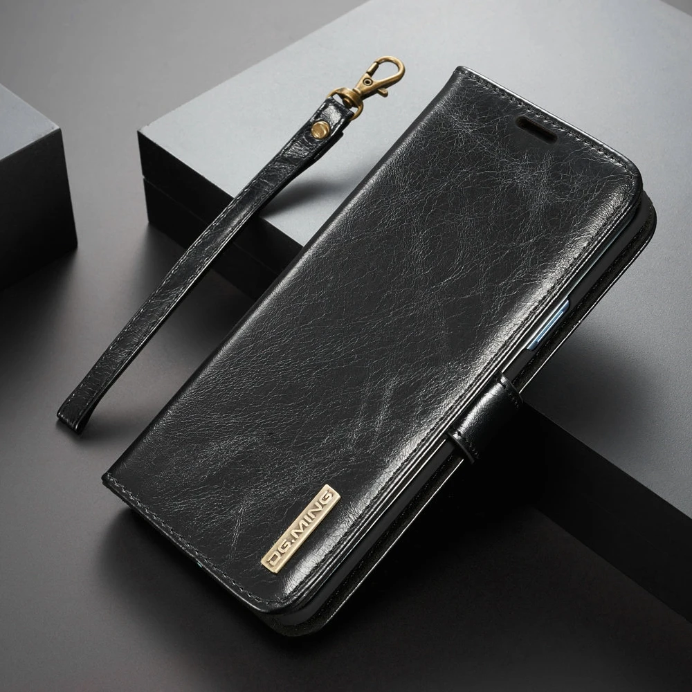 

Luxury Retro Genuine Leather Case For Samsung S8 S9 Plus Note 8 S7 Edge Card Holder Cases Magnetic Detachable Flip Wallet Cover