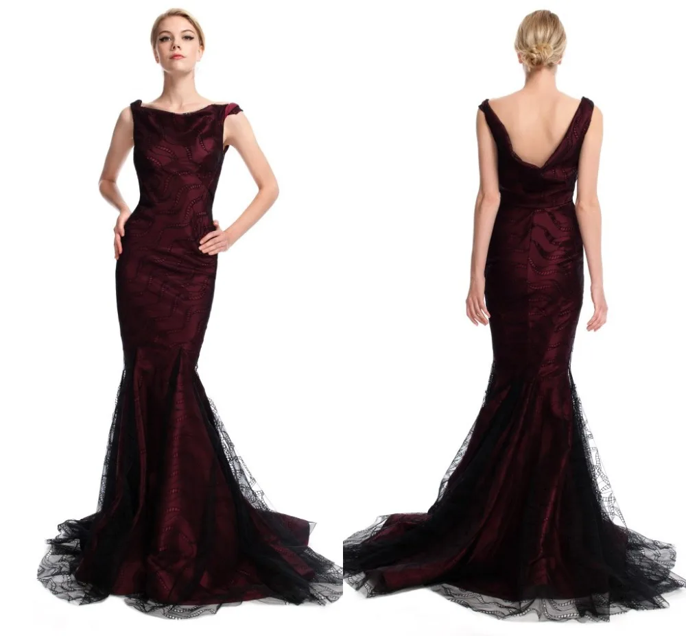 Dark Brown Evening Dress