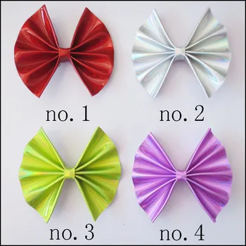 

20 BLESSING Good Girl Latest Fashion 4" Fan Hair Bow Clip Baby Spangle Flash PU