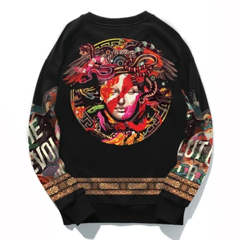 

plus size men t shirt 2XL-7XL 8XL 9xl 160 cm Sprint long sleeve male big o-neck t shirt fat guy men's Casual tees print loose