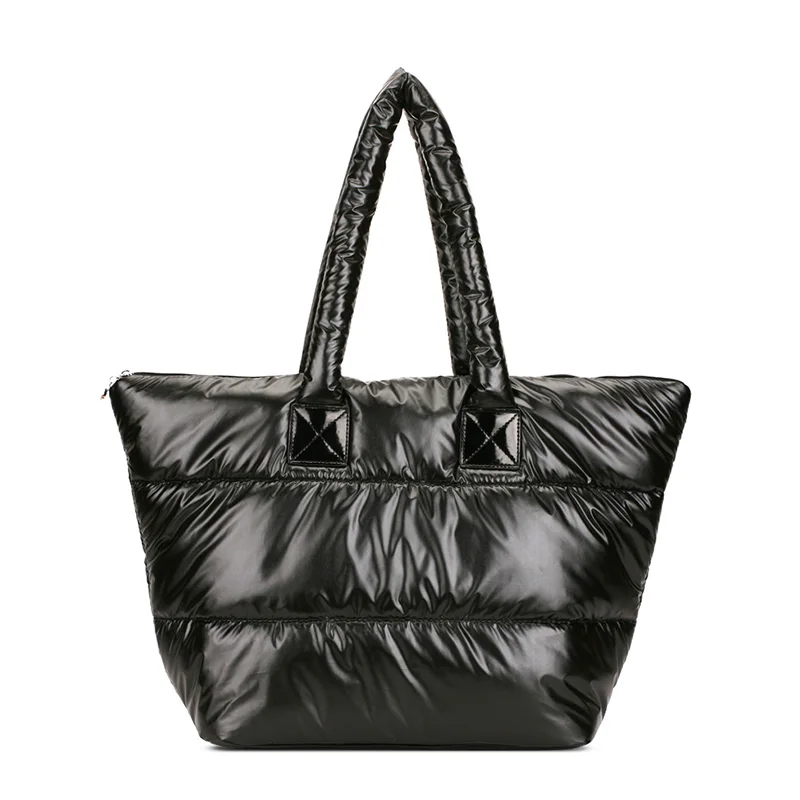 Cotton bag shoulder bag women s handbag down bag fashion winter down cotton single shoulder handbags
