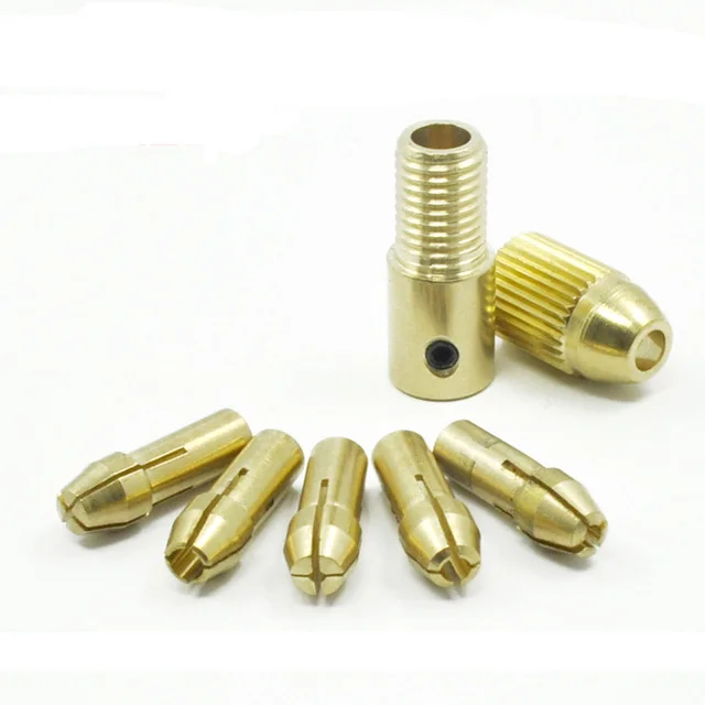 

WLXY DIY bronze central axis with 5 chuck Accessories 0.5 - 3.0 mm used for DIY drilling and cutting Free Shipping