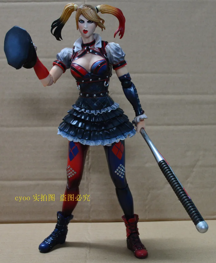 Оригинальный Play Arts Kai Harley Quinn фигурки ПВХ игрушки аниме фильм Бэтмен Playarts