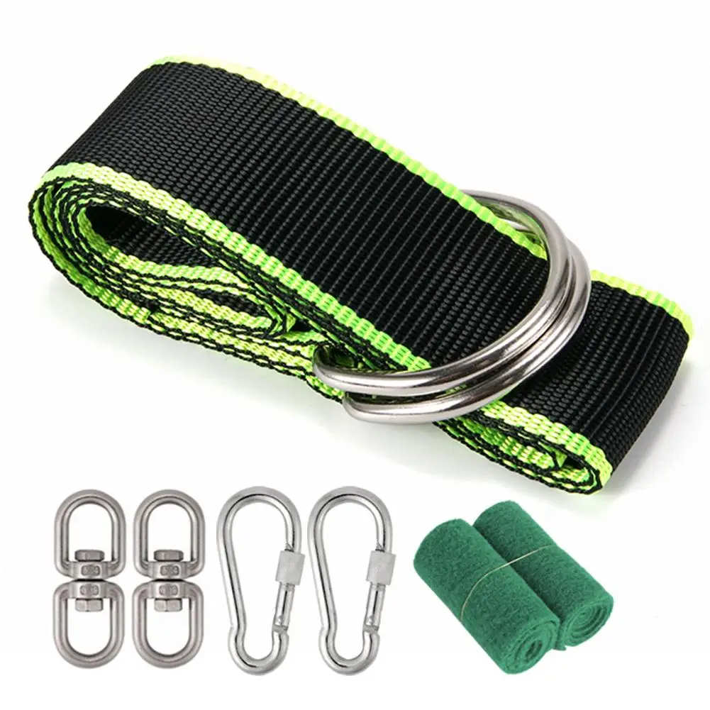

2PCS Outdoor Swing Hanging Straps Bandage Hammock Special Tie Rope Polyester Tied Tree Belt Connection Swing Extension Belt Set