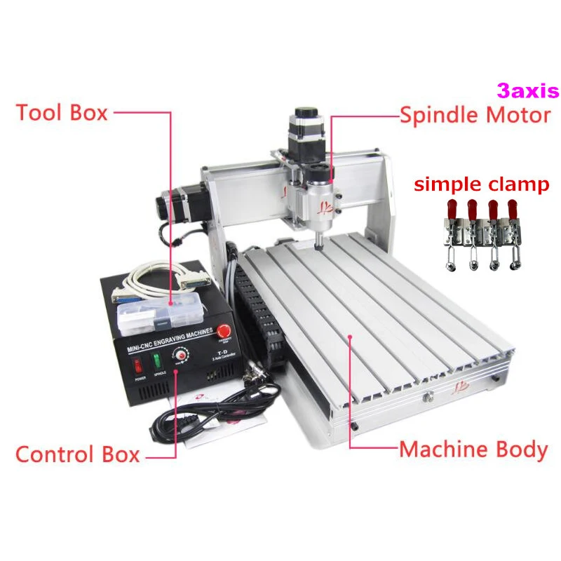 Мини-фрезерный станок с ЧПУ 3040T-DJ фрезерный станок с ЧПУ 400*300 мм рабочая зона