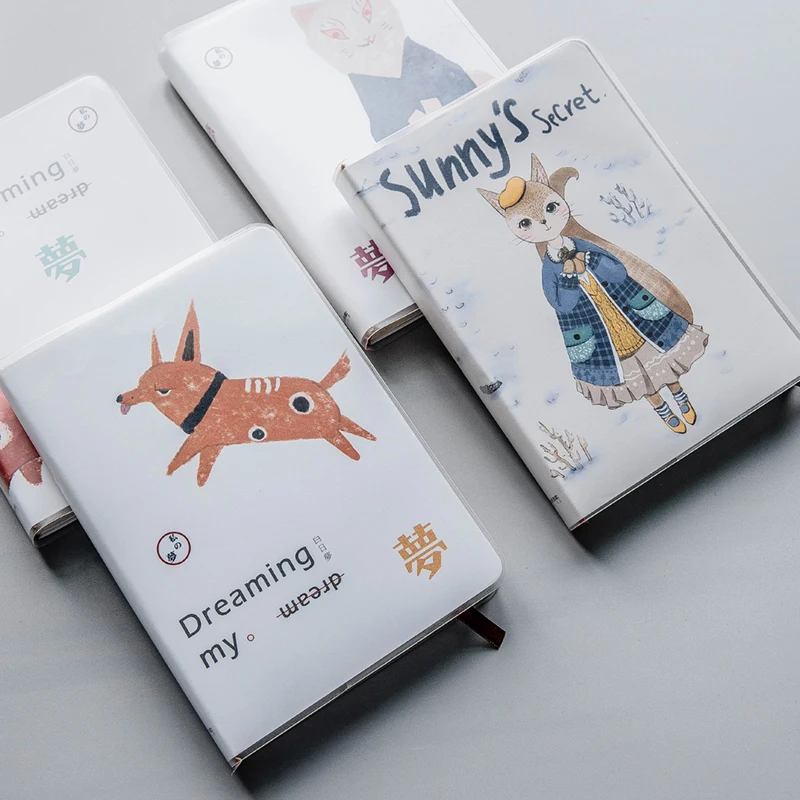 

South Korea creative small fresh thickened hand book diary Japanese jacketed schedule calendar notebook