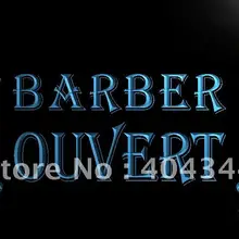 LK176-OUVERT парикмахерские палки Открытый светодиодный неоновый свет знак