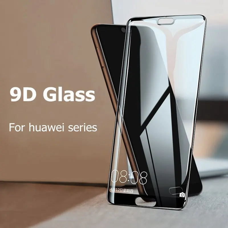 

9D Glass Front Cover For Huawei P20 P30 Pro lite Honor 9 8X Trasparent Screen Protector For Huawei Mate 20 y9 y7 y6 2019 p smart