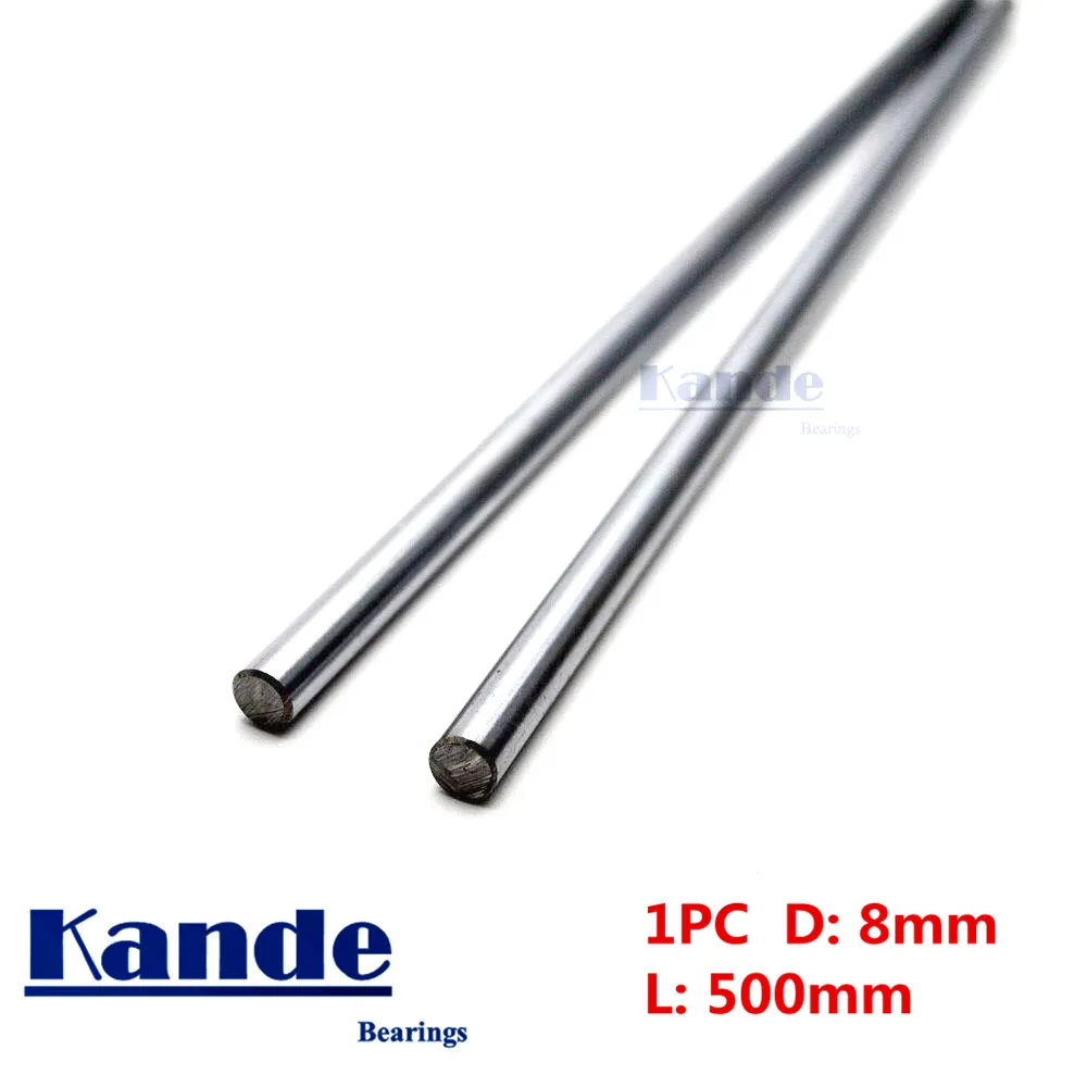 

1pc d: 8mm 3D printer rod shaft d:8mm 500mm linear shaft chrome plated rod shaft CNC parts Kande