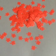 Ярко-оранжевый устойчив к растворителям клевера, блестящие, для нейл-арта украшения