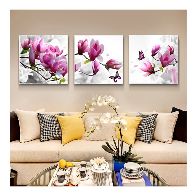 

DIY 5D diamond painting pink plum embroidery triple resin square / round diamond mosaic home decoration painting cross stitch