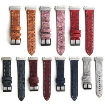 

Perforated Leather Accessory Smart Bracelet Band Watchband Replacement For Fitbit Ionic
