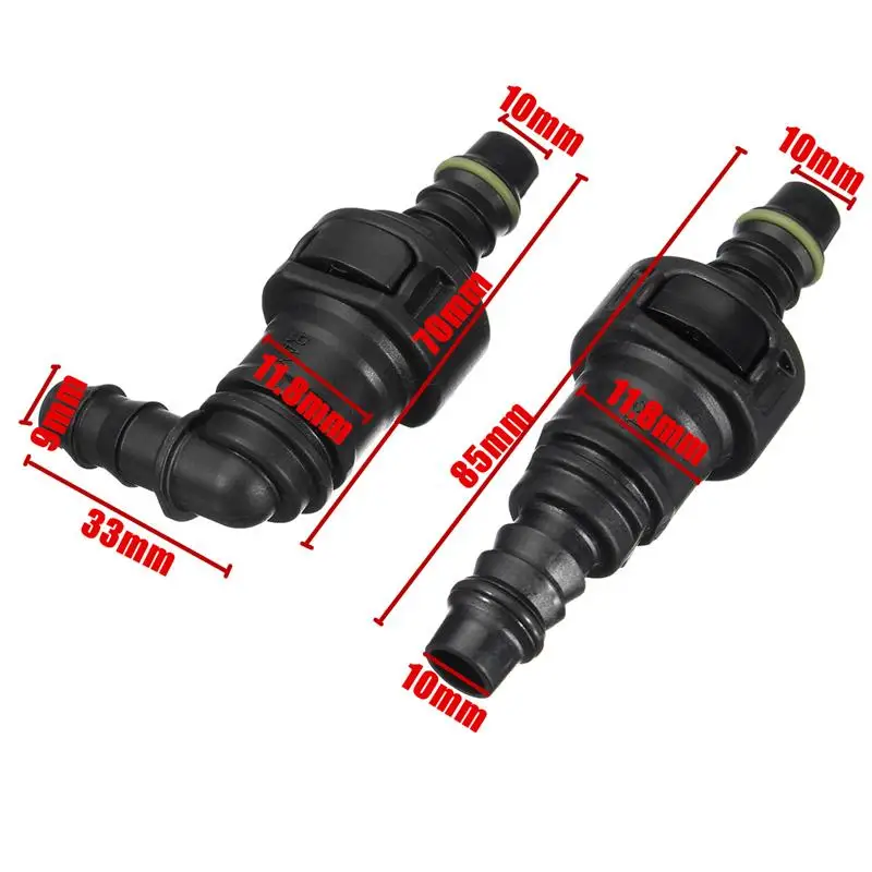11,8 мм SAE 3/" 10 мм нейлоновая топливная линия БЫСТРОРАЗЪЕМНАЯ Соединительная муфта для шланга