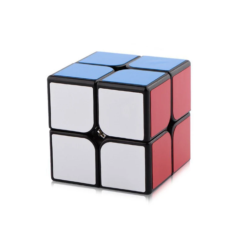 D FantiX Yj Guanpo 2x2 скоростной куб черная наклейка 2x2x2 магический головоломка Обучающие