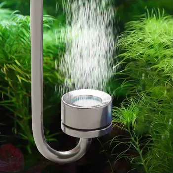 

New Aquarium CO2 Dissolver 304 Stainless Steel CO2 Air Bubble Diffuser Refining Device Air Pump Aquarium Landscaping Dedicated