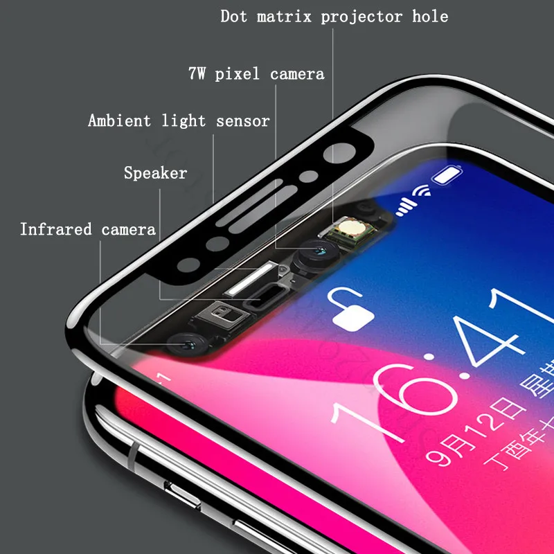 Защитное стекло 5D закаленное для Iphone x/xs max/xr/6/7/8 plus|Защитные стёкла и плёнки| |