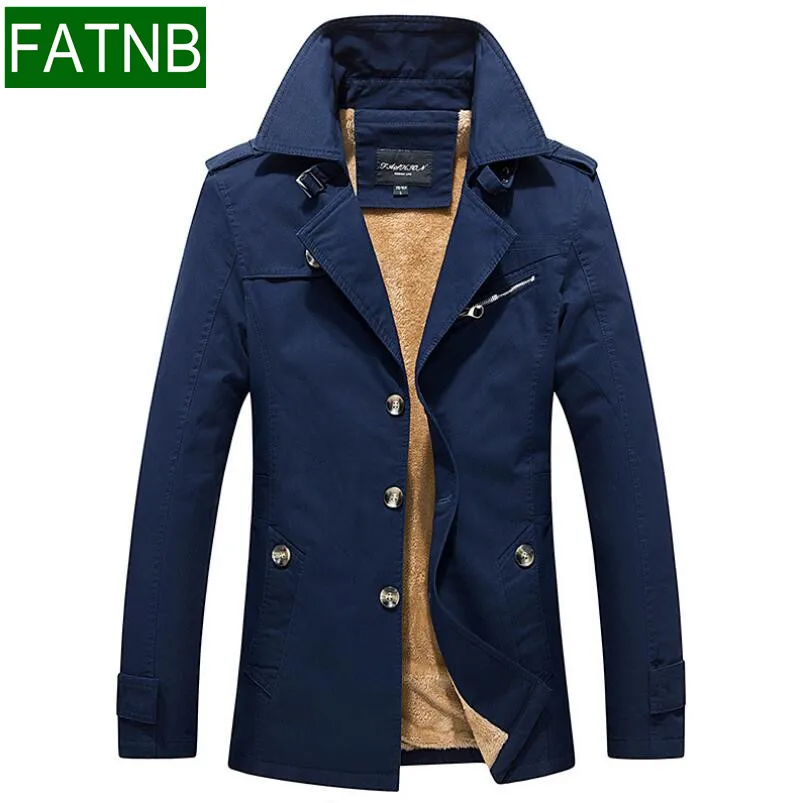 Winter Jackets Men Brand Clothing Men Coat Slim Fit size M